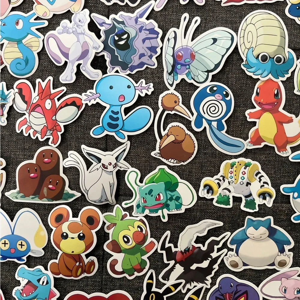 Pokémon Sticker Set 50 pcs Japanese Anime - Picture 6 of 6
